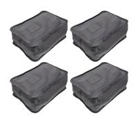 HOMSFOU 4pcs Portable Sneaker Bags with Zipper Design Large Capacity Polyester Shoe Bags for Travel and Closet Organisation Multipurpose Travel Shoes Organizer