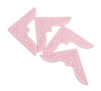 HOMSFOU 4pcs Small Book Corner Protectors Elegant Album Corner Guards for Scrapbooking Durable Book Page Clips Decorative Edge Cover for DIY Crafts