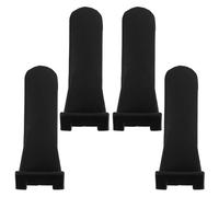 HOMSFOU 4pcs Tire Changer Protector Plastic Cover for Car and Motorcycle Wheels, Easy Operation and Anti-loosening Clamping Jaw Guard Sleeve for Wheel Repair, Black Material