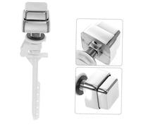 HOMSFOU 4pcs Toilet Tank Push Button Replacement Side Mounted Head Flush Buttons High Brightness Electroplated Surface Easy Disassemble for Old Water Tank