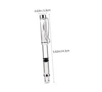 HOMSFOU 4Pcs Transparent Small Fountain Pens for Students Ergonomic Grip Wear Resistant Calligraphy Training Pens for Precise Handwriting Practice and Writing Skill Improvement