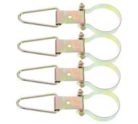 HOMSFOU 4pcs Triangular Fire Extinguisher Wall Mount Hooks with Iron Bracket Stable Load-Bearing Fire Safety Holder for Powder and Water Extinguishers Easy to Install for Home Office