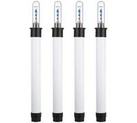 HOMSFOU 4pcs Water Level Gauge Water Shortage Display Meter for Gardening White Plastic Practical No Tools Required Flowerpot Moisture Gauge