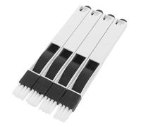 HOMSFOU 4pcs Window Groove Cleaning Brushes, Long Bristle Multi-use Gap Brush for Window Tracks, Mesh Screen, Keyboard Crevices, and Sliding Door Slot Cleaning Tools for Home