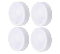 HOMSFOU 4pcs Wireless Touch LED Night Lights Battery-Powered Cordless Night Lamp for Cabinet Closet Bedroom Living Cozy Manual Dimming Lamps
