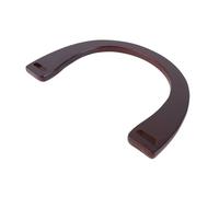 HOMSFOU 4pcs Wood U-Shaped Bag Handles Brown Lightweight Smooth Surface Comfortable Grip for Handbag DIY Craft Replacement Accessories