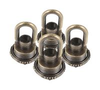 HOMSFOU 4pcs Zinc Alloy Ceiling Light Loops with Strong Bearing Capacity for Pendant Light Fixtures in Hallway or Garage