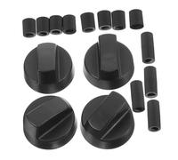 HOMSFOU 4set Gas Stove Knobs Replacement Control Knobs for Gas Range Ovens and Cooktops Easy Installation Fit for Kitchen Appliances