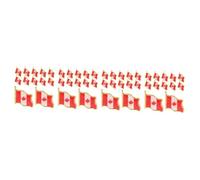 HOMSFOU 4sets Canada Flag Brooch Pins National Flag Lapel Pins for Travel Reusable and Durable for Parties and Ceremonies Safe and Easy to Use Charming Decoration for Scarves and 25pcs*4