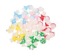 HOMSFOU 50 Pcs Resin Mushroom Charms Pendants for DIY Jewelry Making Candy Tone Pendants for Earrings Necklaces Bracelets Durable and Easy to Use Accessories