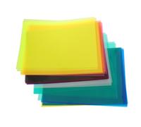 HOMSFOU 50 Sheets Translucent Colored Cellophane Sheets Craft Paper for DIY Wrapping Light Diffusing Film for Kindergarten Handicrafts Festival Decorations and Creative Art Projects