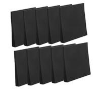 HOMSFOU 500 Sheets Black Self-adhesive Note Stickers Strong Adhesive Portable Memo Pads for Office School Home Use High Contrast Pure Black Sticky Notepad for Quick Reminders and Easy