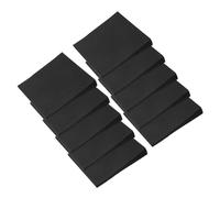 HOMSFOU 500 Sheets Black Self-stick Note Pads Removable Adhesive Memo Paper for Office Home Use Strong Adhesion Portable for Laptops Planners and Scrapbook Accessories