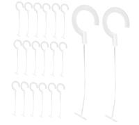 HOMSFOU 5000pcs White Hook Fasteners for Clothing Tagging Price Tag Label Accessories with Capacity for Efficient Garment Hanging and Price Tag Attachment