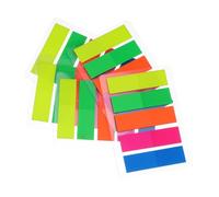 HOMSFOU 500pcs Small Colored Sticky Index Tabs Portable Self-stick Memo Pads with Strong Adhesion and Ink-friendly Paper Repositionable Page Markers for Notebooks for School Office and