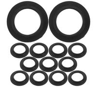 HOMSFOU 50pcs Black Plastic Lamp Socket Shade Rings for E12/e14 Bases, Threaded Lampshade Collar Adapter 32/33mm Diameter, Lamp Holder Fittings for Ceiling and Wall Light Fixtures