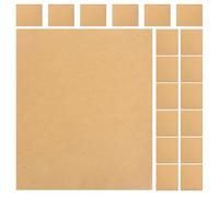HOMSFOU 50pcs Braille Writing Paper Sheets Blank Braille Paper Pack Khaki for Classroom Settings and Daily Practice Students and Blind People