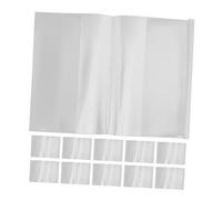 HOMSFOU 50pcs Clear Book Sleeve Document Protector Transparent Plastic Cover for Planner Journals Homework Assignments Textbook Preservation Easy to Install Moisture-Resistant Book Cover
