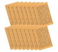 HOMSFOU 50pcs Euro Savings Box Stickers for Budgeting Decals for Coin Banks DIY Decoration for Adults Beige Money Labels