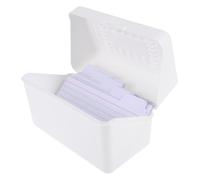 HOMSFOU 50pcs Flashcards for Studying Index Cards with Storage Box for Revision Word Practice and Exam Preparation for Students and Professionals