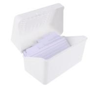 HOMSFOU 50pcs Index Cards with Storage Box Lined Note Cards for Vocabulary Practice for Exams Categorization Organization