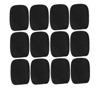 HOMSFOU 50pcs Mini Foam Microphone Covers High Density Lapel Windscreens Noise Reduction for Lavalier Mic Black Protective Audio Clarity for Outdoor Teaching Tour Guiding
