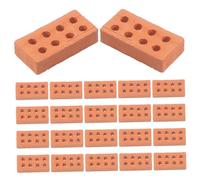HOMSFOU 50pcs Miniature Bricks for Diy Crafts Mini House Models Realistic Building Simulation for Boys and Girls Creative Projects and Fine Motor Skill Development