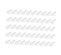 HOMSFOU 50pcs Non Trace Picture Hooks White Photo Frame Hangers for Wall Mounting Invisible Nails for Hanging Photos Paintings Ornaments Without Damage for Home Office