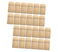 HOMSFOU 50pcs Self-Adhesive Seed Envelopes Flower Seed Packets Mailing Envelopes Garden Packet Container Small Kraft Mini Small Bag Brown Kraft Paper