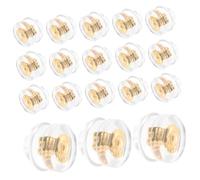 HOMSFOU 50Pcs Silicone Earring Backs for Studs Durable Wear Resistant Pierced Earrings Safety Backs with Smooth Corners Hypoallergenic for Women