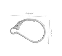 HOMSFOU 50pcs Stainless Steel Lever Back Earring Hooks Tarnish-Resistant French Ear Wire Findings for DIY Jewelry Making Smooth Polished Finish Comfortable Fit Versatile for Casual and