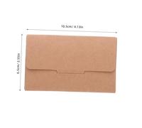 HOMSFOU 50PCS Thick Kraft Paper Card Holder Sleeves for Business Cards Writeable Printable Protective Envelopes for Retail and Spa Use