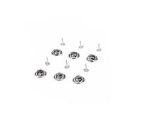 HOMSFOU 50pcs Tie Tacks Blank Pins with Clutch Backs Locking Pin Keeper Easy to Use Replacement for Badges and Name Tags for DIY Crafts and Jewelry Making
