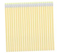 HOMSFOU 50PCS Triangular Wooden Pencils with Erasers Ergonomic Grip Sharpened Writing Pencils for Students School Office and Classroom Use and Comfortable Stationery Supplies