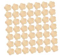 HOMSFOU 50Pcs Unfinished Wood Chip Tags Hanging Craft DIY Wedding Decorations Home Decor Festival Ornaments for Christmas Party Birthday Crafting