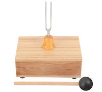 HOMSFOU 512hz Tuning Fork Set with Hammer in Wooden Box for Sound Therapy, Yoga Meditation, and Science Experiments - Vibration Tuning Fork for Healing and Teaching