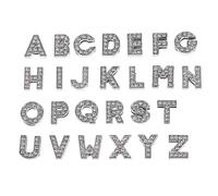 HOMSFOU 52Pcs Rhinestone Alphabet Letter Charms DIY Alloy Pendant Accessories for Jewelry Making Creative and Lovers Unique Eye Catching Designs A Z