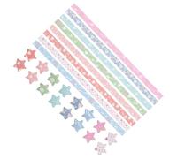 HOMSFOU 540Pcs Multi-Color Origami Star Paper Strips DIY Handcraft Paper Folding Strips for Beginners and Advanced for Family Crafting and Creative Art Projects
