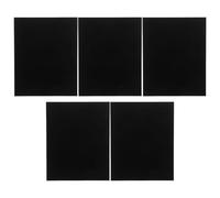 HOMSFOU 5pcs Anodized Aluminum Plate Blanks Thickness for Door Signs Name Plate Engraving Blanks Metal Sign Decorative Aluminum Sheet