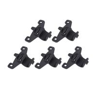 HOMSFOU 5pcs Bike Pump Bracket Clip-on Holder Universal Cycling Air Pumps Support with Nylon and Silicone Materials for Most Bikes in Black