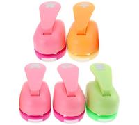 HOMSFOU 5pcs Cartoon Paper Punchers DIY Puncher Craft Supply for Scrapbooking and Card Making Random Color