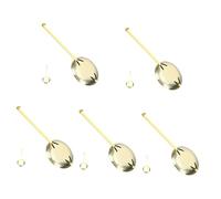 HOMSFOU 5pcs clock mechanism replacement clock movement part metal wall clock pendulum metal grandfather clock pendulum gold wall clock motor kit metal clock pendulum old fashioned Howard