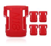 HOMSFOU 5pcs Electric Tool Battery Holder Dock Sturdy Material Wall Mount for Drill Secure Organizer with Clip Durable Design for Easy Access