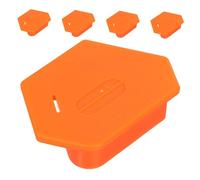 HOMSFOU 5pcs Magnetic Sewing Machine Seam Guides with Polygonal Hemmer Scale Magnetic Attachment for Precise Seam Positioning and Versatile Quilting Hemming Orange