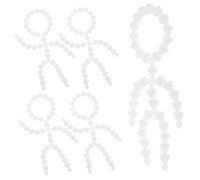 HOMSFOU 5pcs Movable Doll with Plastic Joints Soft Cotton Filled Skeleton Body Parts for Crafting Art Dolls Figures for Quiet Playtime and Collecting