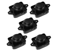 HOMSFOU 5pcs Push Button Catch Locks for Cabinet Doors Keyless Design Easy Install for Caravan Motorhome Camper Van Safety