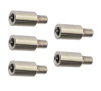 HOMSFOU 5pcs Scrapbook Extension Posts Iron Silver Plated Binding Screws for Photo Albums Firm and Sturdy Album Extenders to Add more Pages Suitable