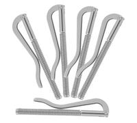 HOMSFOU 5pcs Silver Metal Spring Money Clip for Cash and Credit Cards with Strong Clipping Force, Simple Appearance and Unique Design, for Office and Everyday Use