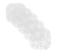 HOMSFOU 5pcs Star Silicone Molds Non Stick for Resin Jewelry Making DIY Crafting Five Pointed Star Shape Mold for Earrings Pendants Compatible with Epoxy Resin Clay