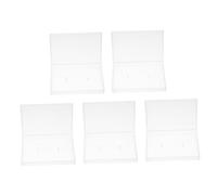 HOMSFOU 5pcs Translucent Cassette Cases Audio Tape Storage Box Holder for Standard Recording Cassettes Tape Organizer Cases